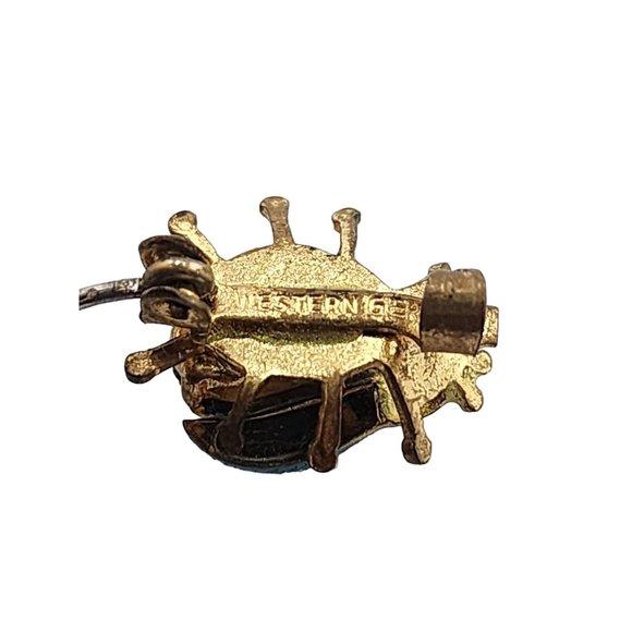 Vintage Signed Czech Enamel Bug Brooch (A3792) - Picture 5 of 5